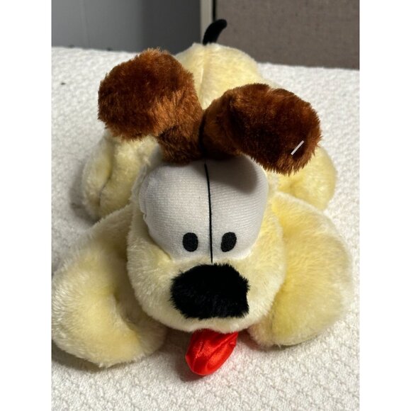Garfield Odie Plush Toy Stuffed Animal Yellow Brown Play by Play PAWS Vtg 8" - Picture 8 of 11